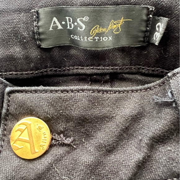 ABS by Allen Schwartz Ladies Black Capri Jean Shorts Size 32 - Picture 5 of 13